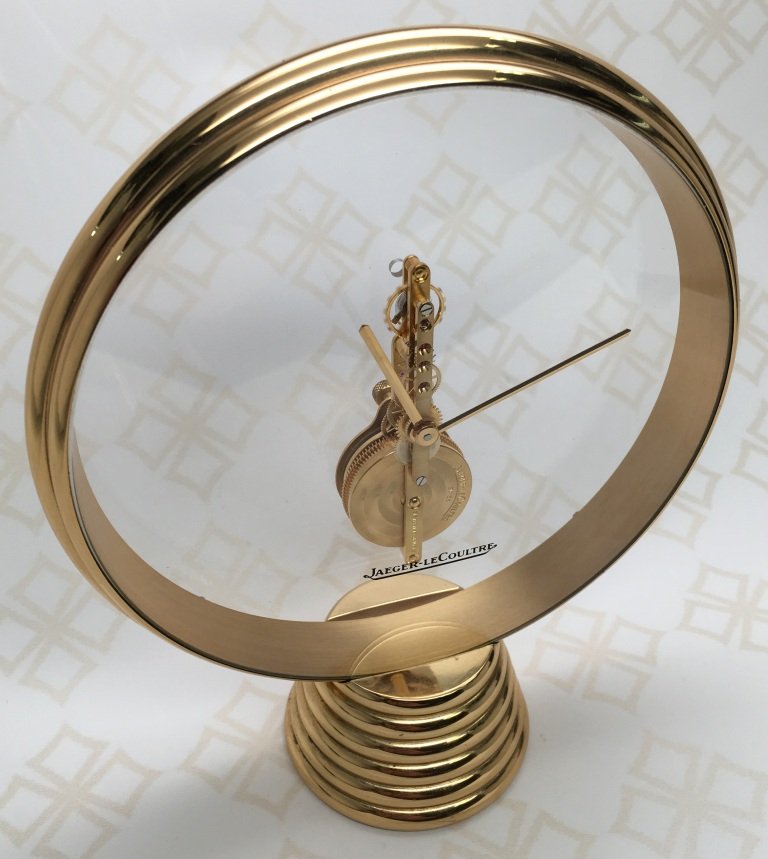 Jaeger-LeCoultre skeleton dial clock