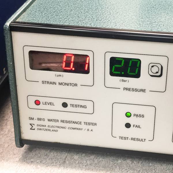 passed water resistance testing 2 bars