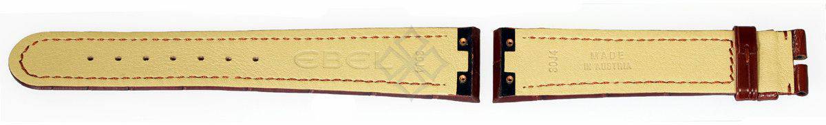 21mm dark brown crocodile skin strap for Ebel Tarawa - 30J4 Made in Austria - with screw attachements -EB997