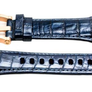 tw steel ceo tech ceb4004 watch band - 24mm blue crocodile grain watch strap