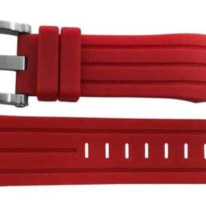 24mm red rubber strap - twb163