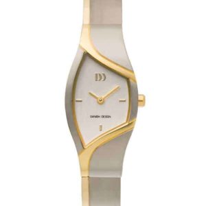 Danish Design Men's Curved Silver-Tone Dial Titanium Wristwatch with Bracelet ( IV65Q839)