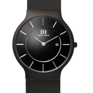 Danish Design Men's Black-Dial Stainless Steel Wristwatch with Mesh Strap (IQ64Q732)
