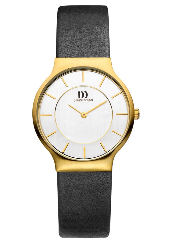 Danish Design Women's White-Dial Stainless Steel Wristwatch with Leather Strap (IV11Q732)