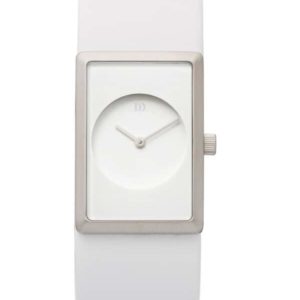 Danish Design Women's Pure-White Special Occasion Wristwatch with White Leather Strap (IV12Q867)