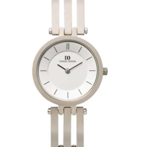 Danish Design Women's Sapphire White-Dial Titanium Wristwatch with Bracelet (IV62Q585)