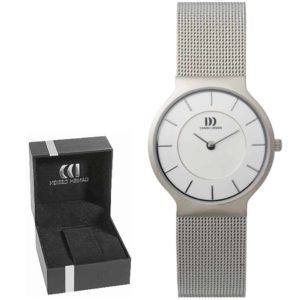 Danish Design Women's Gray-Dial Stainless Steel Wristwatch With Mesh Strap (IV62Q732)