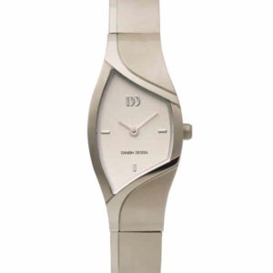 Danish Design Women's Curved Silver-Tone Dial Titanium Wristwatch with Bracelet (IV62Q839)