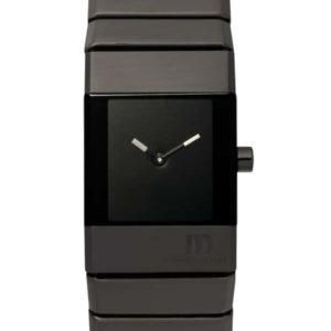 Danish Design Women's Rectangular Black-Dial Stainless Steel Wristwatch with Bracelet (IV64Q767)