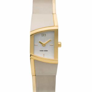 Danish Design Women's Curved Silver-Tone Dial Titanium Wristwatch with Bracelet (IV65Q838)