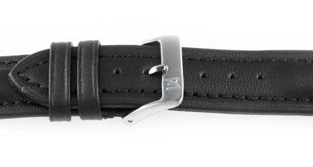Smooth Leather Watch Band / Water Resistant Black