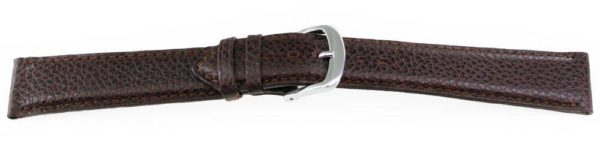 Calfskin Leather Watch Band / Long Brown
