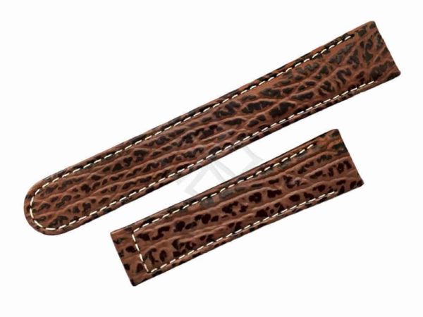 Brown Shark Skin Watch Band for a Ebel 1911 eb653