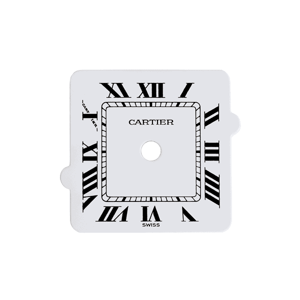 csladwr - White Square Dial with Roman Numerals for Ladies