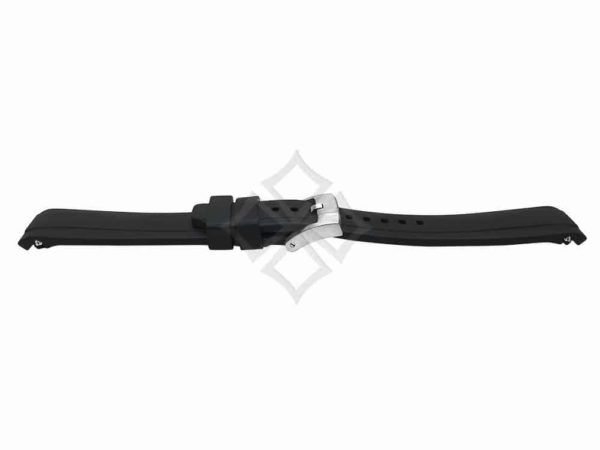 Curved rubber watch strap for rolex sport models