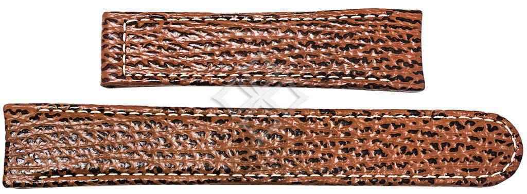 Ebel 1911 brown sharkskin watch band - 20mm wide