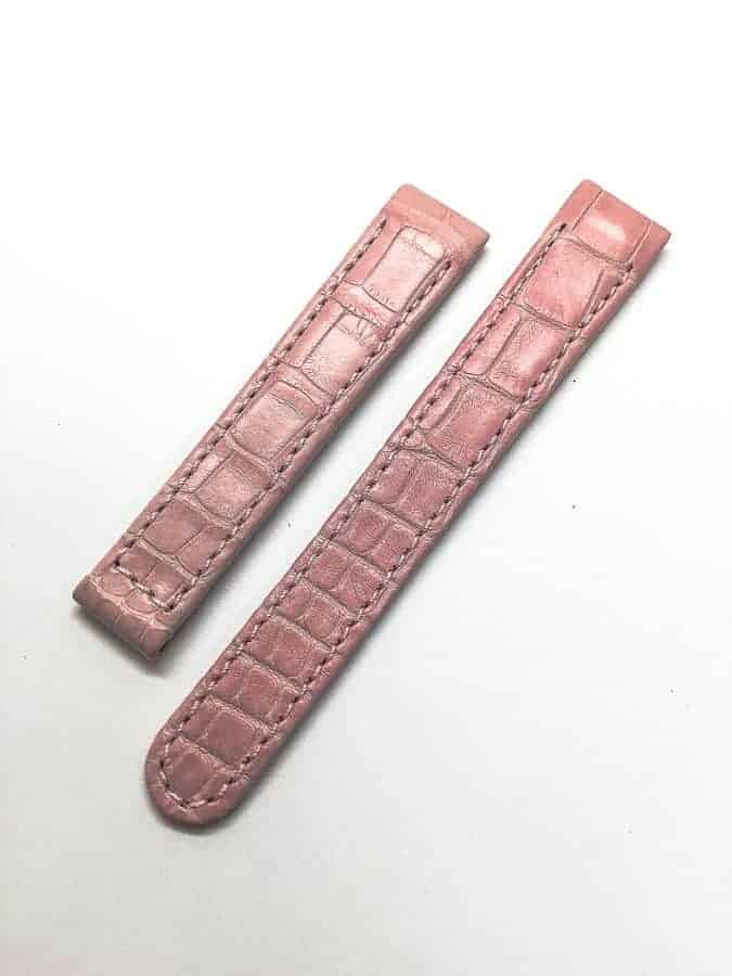 Ebel Pink Crocodile Watch Band For Ebel 1911 Mini Manhattan Time