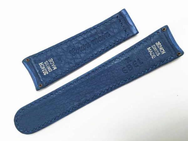 Ebel 3524CH Swiss Made watch strap crocodile blue EB943