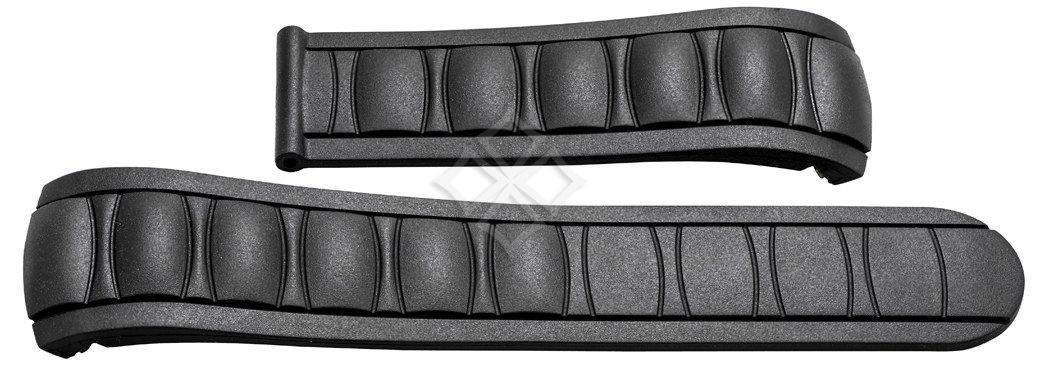 Ebel Brasilia black rubber watch band - 23mm wide - EB288