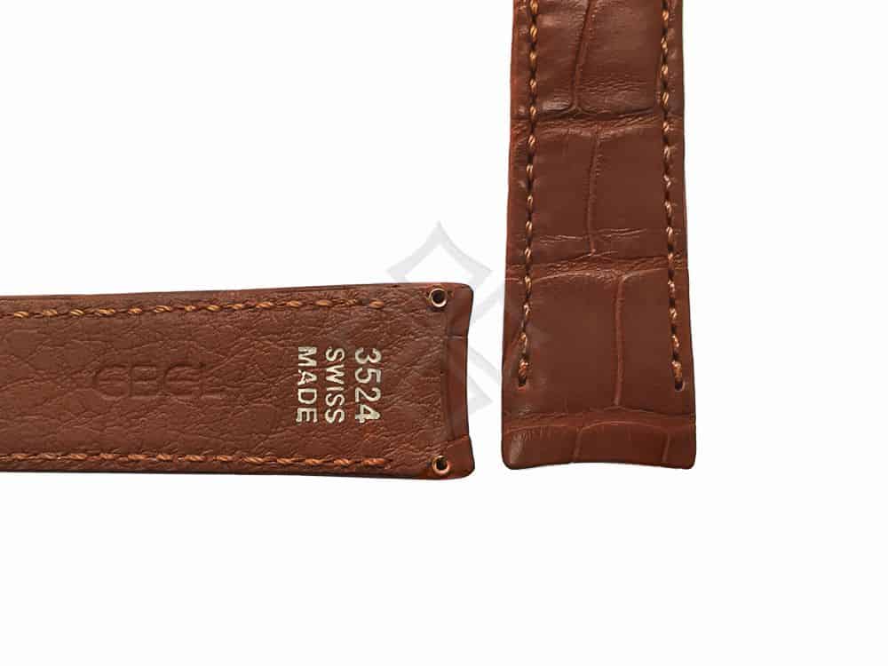 ebel brown alligator watch band eb842 - 3524