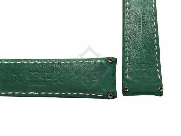 green shark ebel watch band with screw attachements