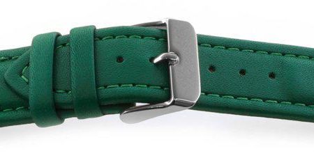 Smooth Leather Watch Band / Water Resistant Green
