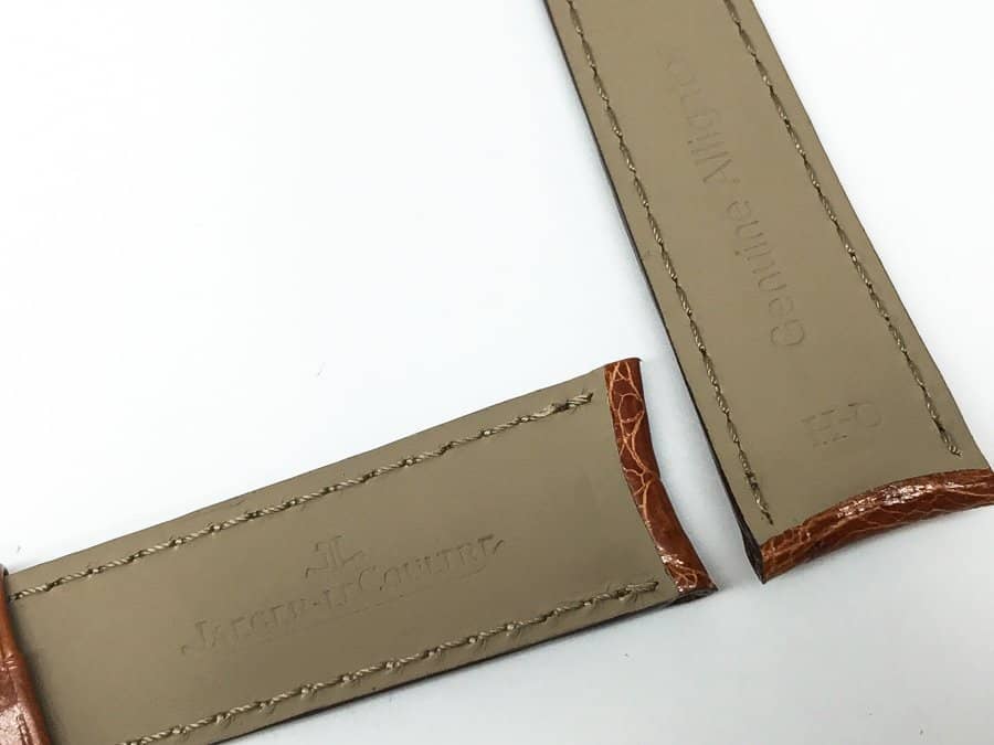拓片19 New Jaeger-LeCoultre Genuine Tan Alligator 19-16mm OEM Watch