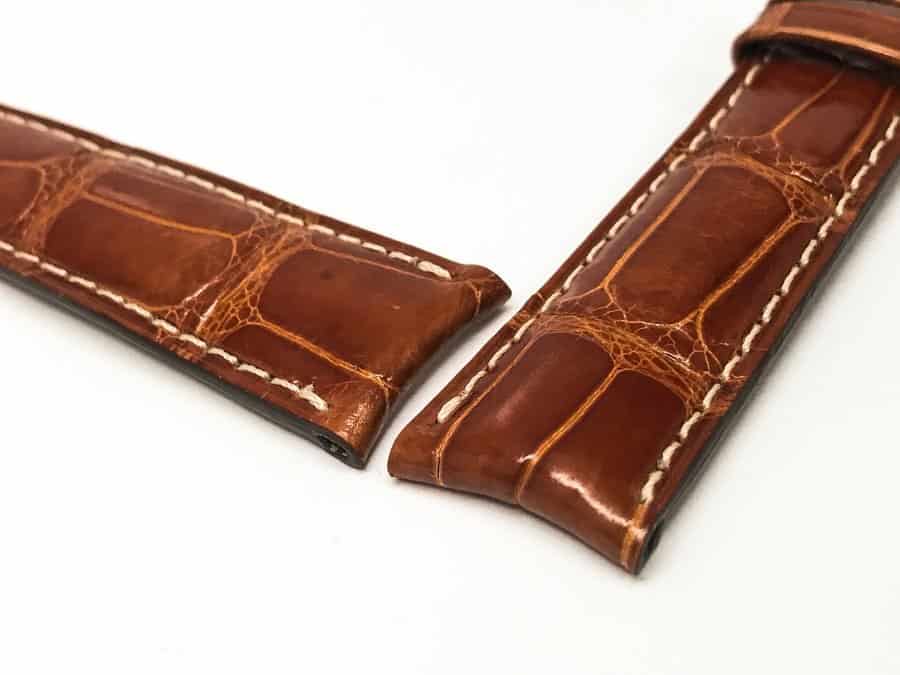 New JaegerLeCoultre Genuine Tan Alligator 1916mm OEM Watch Band Wrist