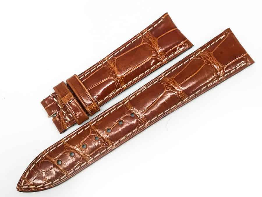 New JaegerLeCoultre Genuine Tan Alligator 1916mm OEM Watch Band Wrist