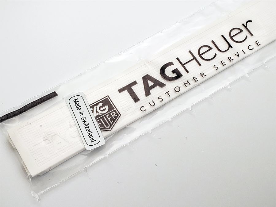 White Silicone Replacement Band for Tag Heuer Golf Watch  22 mm wide