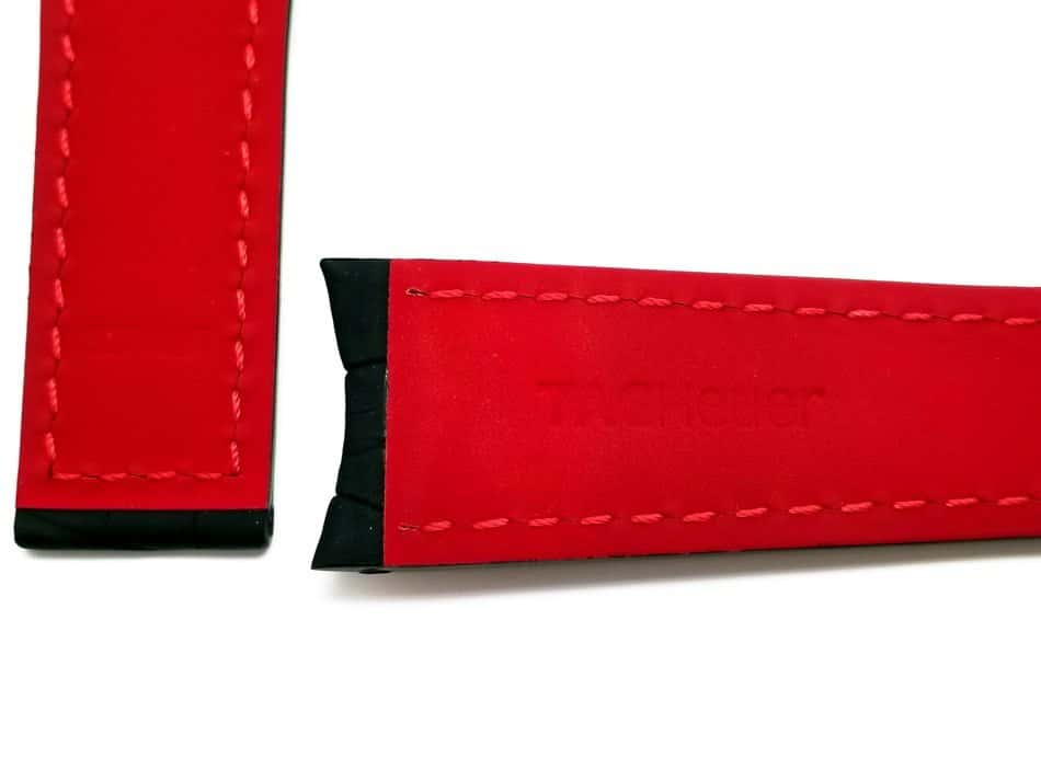 Tag Heuer logo stamped on inside of bands TG6237