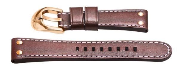 TW Steel 26mm brown leather watch strap - twb83