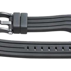 22mm black rubber strap - twb134