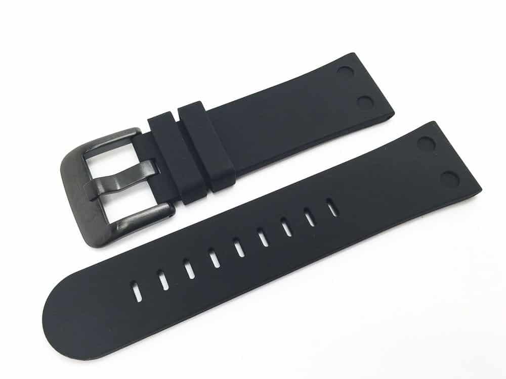 TW Steel Canteen 24mm black silicone band - TWB583