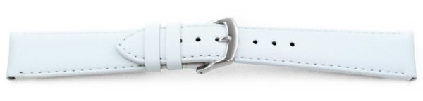 Smooth Leather Watch Band / Quick Release White