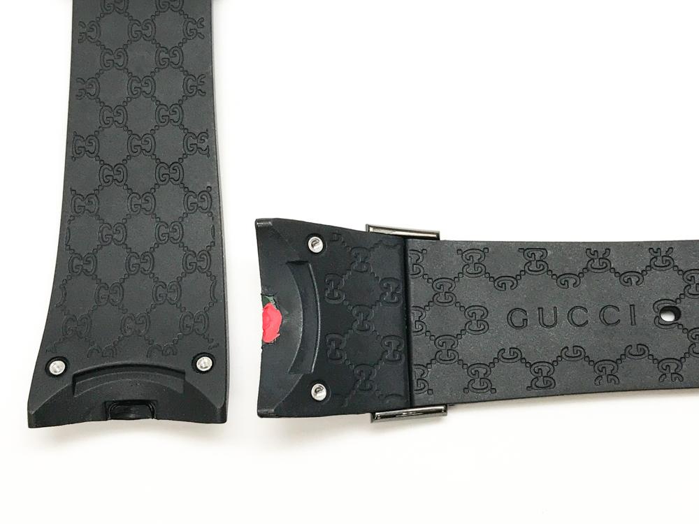 Editor Desillusie Habubu Original Gucci Digital 114-2 Black Rubber with Red & Green Gucci Logo -  Manhattan Time Service - Watch Repair