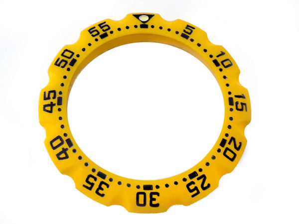 Replacement Yellow Plastic Bezel for Tag Heuer Formula 1 Mid-size