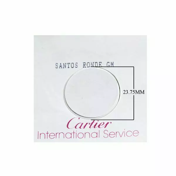 Cartier watch parts - Men's Santos Octagonal - Round Crystal