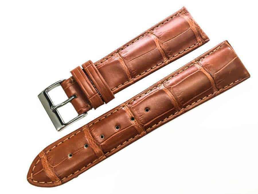 New Genuine Alligator Leather Watch Band Handmade in Italy Men's Strap