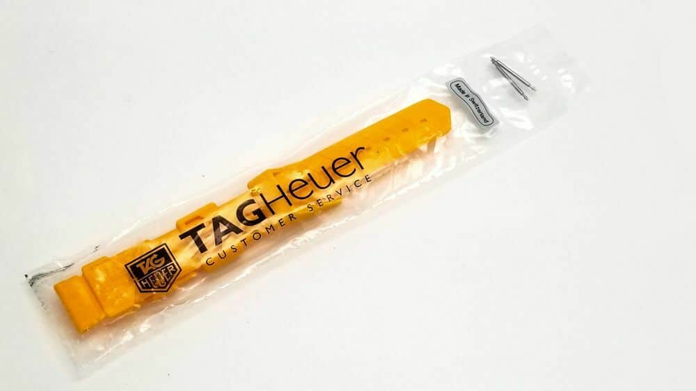 Original Tag Heuer Formula 1 Midsize Yellow Plastic 18mm Watch Band - F1 Series - Image 7