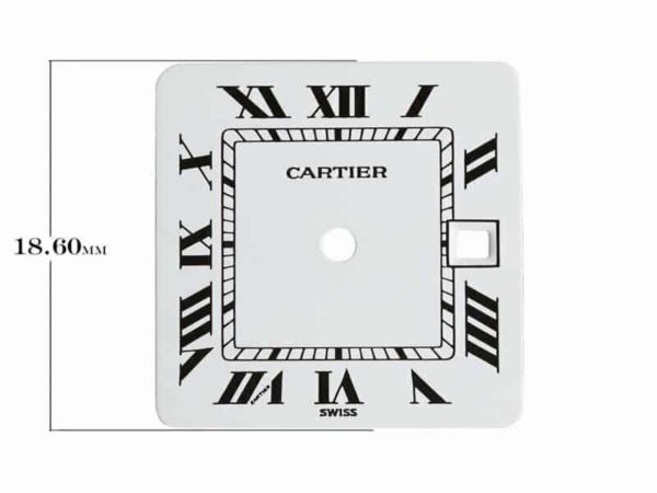 Cartier watch parts - Santos Men's Square Automatic - White Dial - Image 3