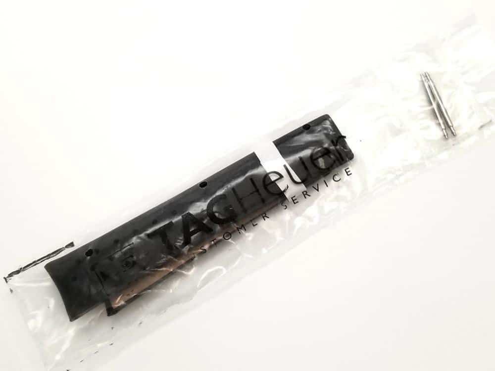 Brand New Replacement Black Perforated 20mm Leather Tag Heuer Carrera Watch Band - Image 6