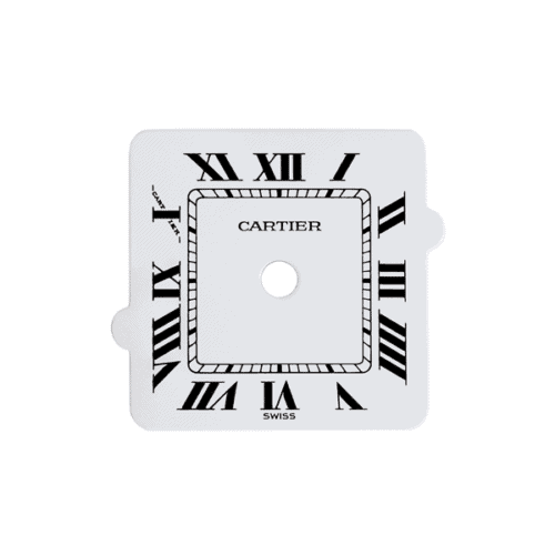 Cartier watch parts - Santos Ladies Square Automatic - White Dial