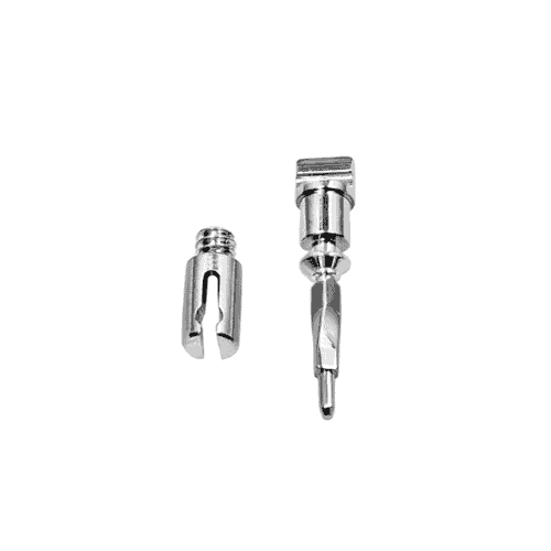 Cartier watch parts - Santos Ladies Octagonal - Male and Female Stem